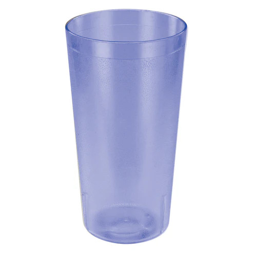 Winco PTP-32B 32 Oz. Blue Plastic Tumbler