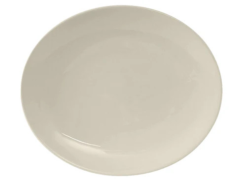 Tuxton VEH-130 Ceramic American White/Eggshell Oval Platter (1 Dozen)