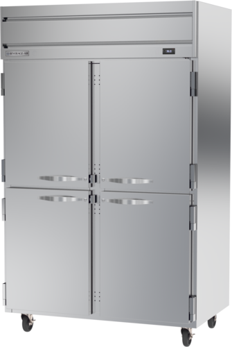 Beverage Air HRPS2HC-1HS 52" W Two-Section Solid Door Reach-In Horizon Series Refrigerator