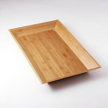 American Metalcraft BAM22 Bamboo Rectangular Tray
