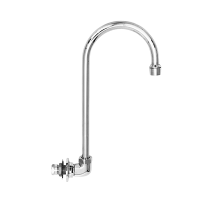 Fisher 47090 Backsplash Mount Base (No Handle) Faucet With 6" Rigid / Swivel Gooseneck Spout