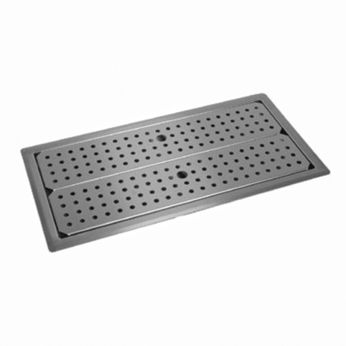 Glastender DI-DP18X48 48"W Stainless Steel Drop-In Drip Tray Trough