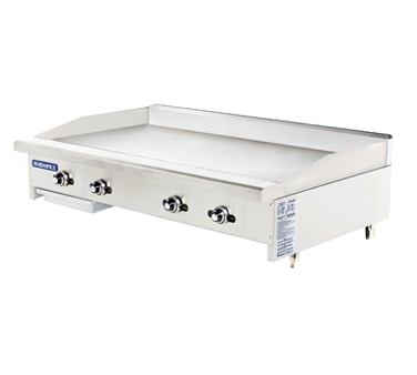 Turbo Air TATG-48-NG 48" Natural Gas Countertop Radiance Griddle - 88,000 BTU