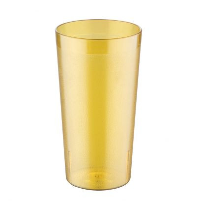 CAC China BVPT-32AM 32 Oz. Amber SAN Plastic Tumbler (2 Dozen Per Case)