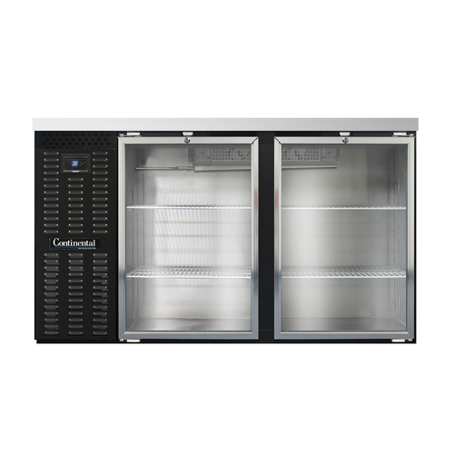 Continental Refrigerator BB59SNGD 59"W Glass Door Refrigerated Back Bar Cooler