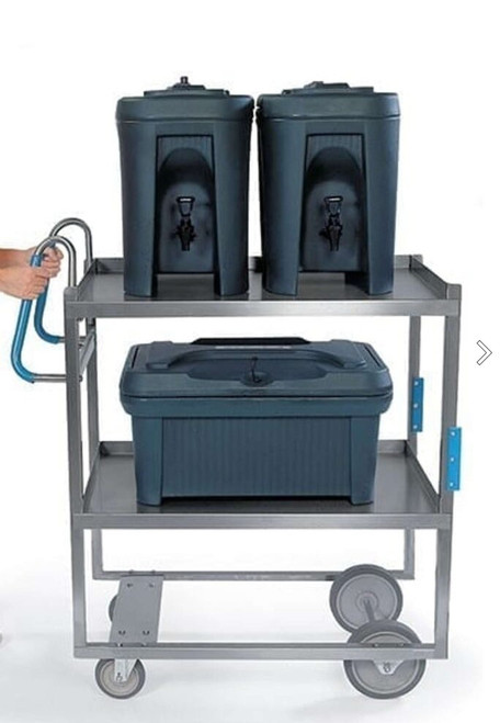 Lakeside 5920 Ergo-One 21.63" W Stainless Steel 2 Tier Heavy Duty Utility Cart