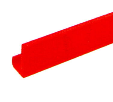 Metro Csm6-Rq Metromax Q Color Shelf Marker 6" x 1-1/2" Snaps Over Edge Red