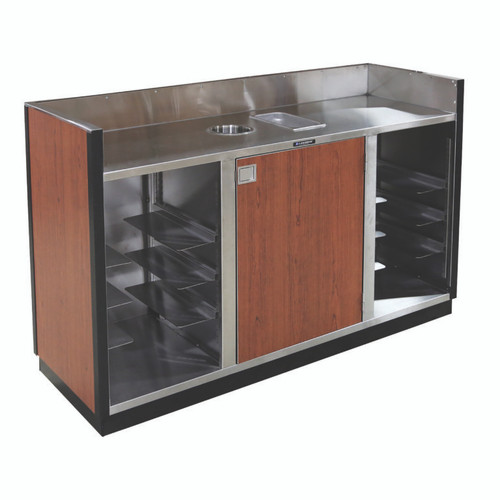 Lakeside 4618 70" W Plastic Laminate Mobile Cabinet Bussing Station