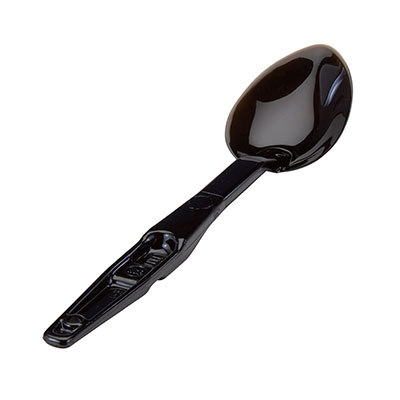 Cambro SPO13CW110 13" Black Polycarbonate Deli Spoon - 12/Case