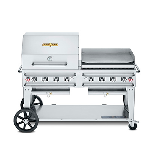Crown Verity CV-RCB-60RGP-SI-BULK 69" Series Grill - 129,000 BTU