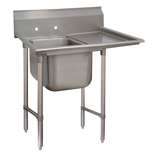 Advance Tabco T9-1-24-18R-X 40" W 18 Gauge Galvanized Special Value Regaline Sink
