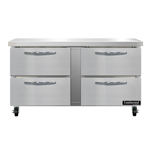 Continental Refrigerator SWF60N-D 60"W Two-Section Work Top Freezer