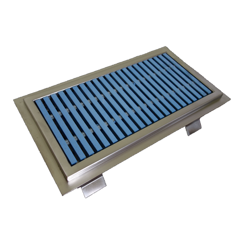 IMC Teddy ASFT-2436-SG FT 24" x 36" " Stainless Steel Anti-Spill Floor Trough with Subway Grating