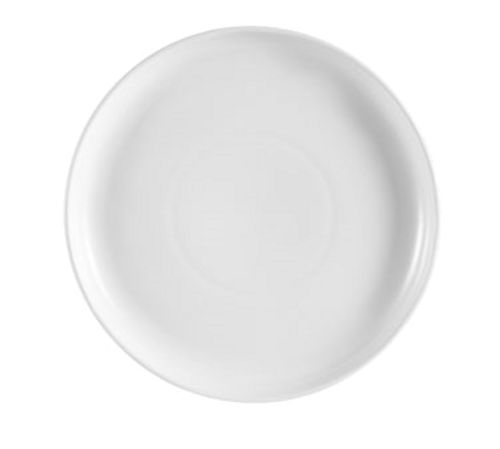 CAC China PP-14 13.5" Dia. Super White Porcelain Round Accessories Pizza Plate (1 Dozen)