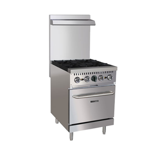 Admiral Craft BDGR-24/NG 24" Natural Gas Black Diamond Range - 148,000 BTU