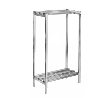 Channel DR2048-2 Lifetime Tough Dunnage Shelving Unit 48"W 2500 Lbs. Capacity Welded Aluminum Construction