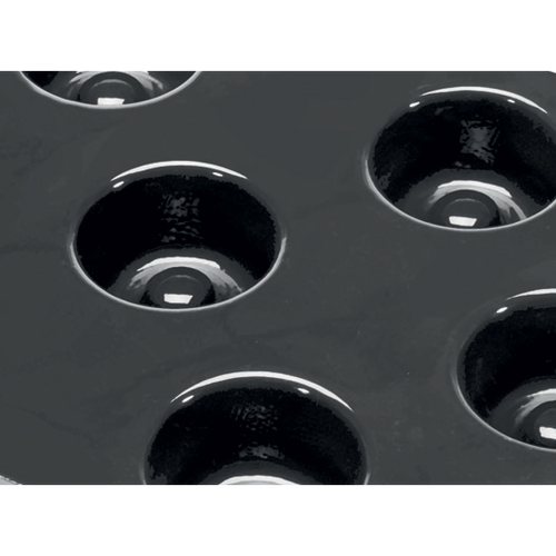 Matfer Bourgeat 336094 Flexipan Volcanos Mold 18 Per Sheet 2-3/4 Oz. Cap. 2-3/4" Dia. x 1-1/3"H Food Grade Silicone
