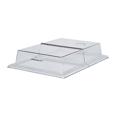 Cambro RD1826CWH135 26.75" W x 18.75" D x 5.13" H Polycarbonate Clear Rectangular Camwear Display Cover