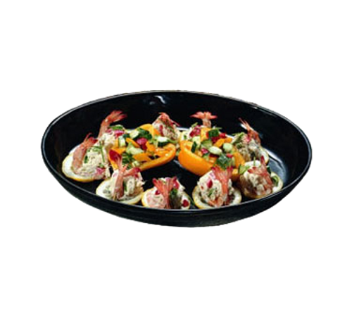 Bon Chef 2076TAN Ceramic Tan Oval Coupe Platter