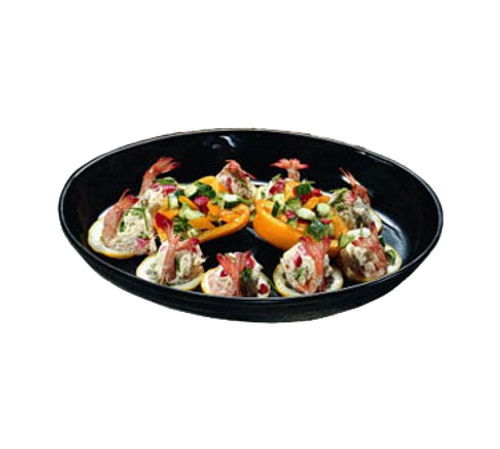 Bon Chef 2076TAN Ceramic Tan Oval Coupe Platter