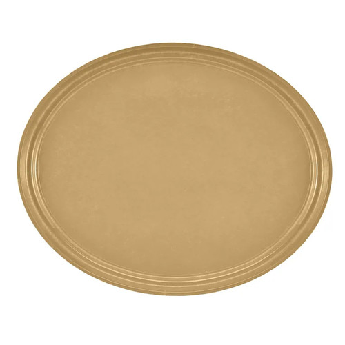 Cambro 2500514 19.25" Gold Oval Serving Camtray - 6/Case