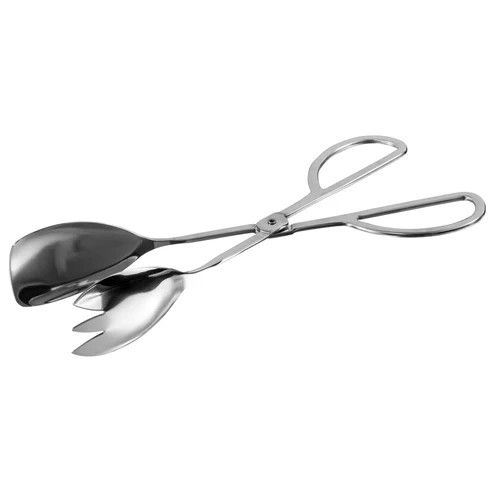 Winco ST-105SF Salad 10-1/2" Stainless Steel Spatula/Fork Scissor Tongs