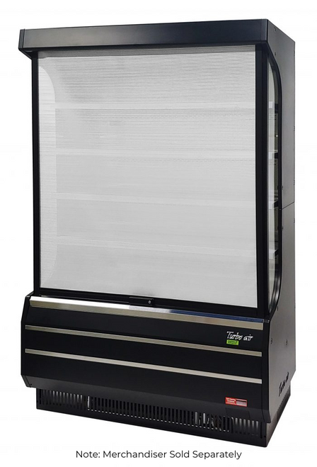 Turbo Air SC-36-DXB 32.75" W x 1.75" D x 51.75" H Black Fabric Locking Security Cover