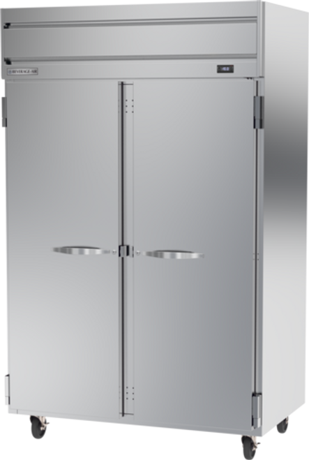Beverage Air HFP2-1S 52" W Two-Section Solid Door Reach-In Horizon Series Freezer - 115 Volts