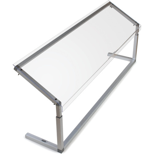 Carlisle 926007 60"W Clear Portable Sneeze Guard