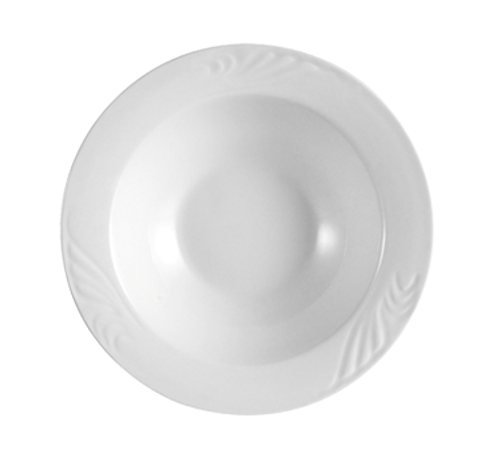 CAC China RSV-10 11.5 Oz. Super White Porcelain Round Roosevelt Grapefruit Bowl (3 Dozen Per Case)