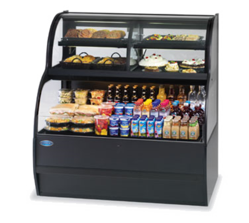 Federal Industries SSRC5952 59" W Black Full Service Specialty Display Convertible Merchandiser - 208-240 Volts