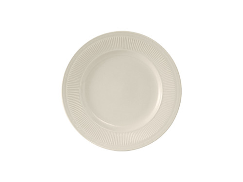 Tuxton HEA-064 6-1/2" Ceramic American White/Eggshell Round Plate (3 Dozen Per Case)