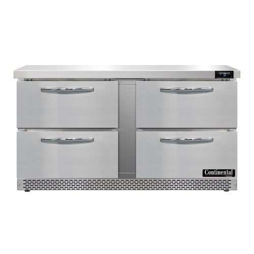 Continental Refrigerator SWF60N-FB-D 60"W Two-Section Work Top Freezer