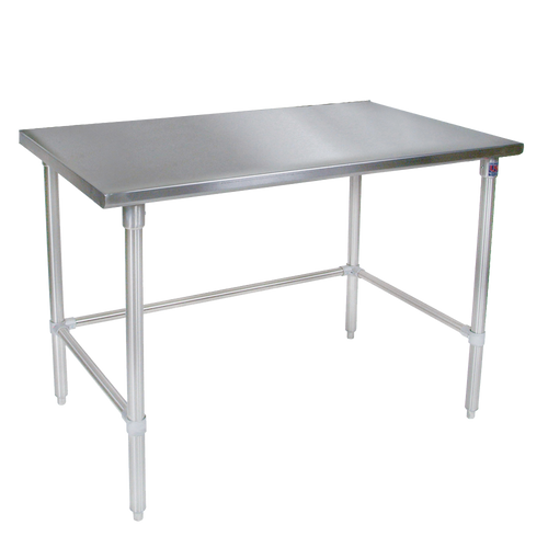 John Boos ST6-3096SBK 96"W x 30"D Stainless Steel Flat Top Work Table