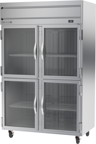 Beverage Air HFP2HC-1HG 52" W Two-Section Glass Door Reach-In Horizon Series Freezer - 115 Volts