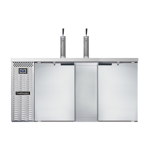 Continental Refrigerator KC69SNSS 69"W Solid Door Keg Cooler