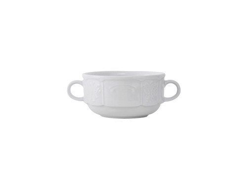 Tuxton CHS-105 4-1/4" Porcelain Porcelain White Soup Mug (3 Dozen Per Case)
