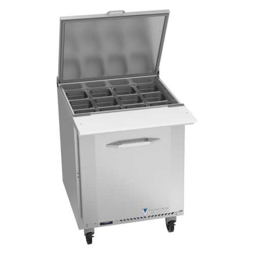 Victory VSP27HC-12B 27" W One-Section One Door UltraSpec Series Big Top Sandwich Prep Table