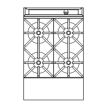 Southbend P24N-BB-NG 24" Natural Gas Heavy Duty Range - 140,000 BTU