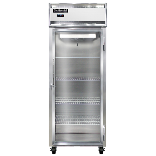 Continental Refrigerator 1FENSSGD 28.5" W One-Section Glass Door Reach-In Extra-Wide Freezer - 115 Volts