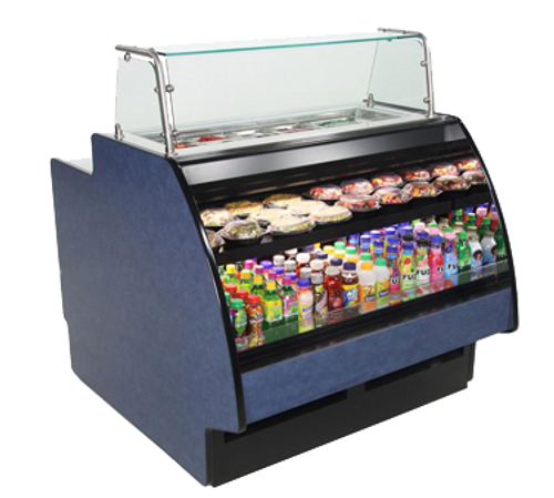 Structural Concepts GP441RR 51"W Fusion® Preparation/Self-Serve Air-Screen Refrigerated Case