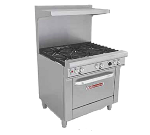 Southbend 436A-3C-NG 36" Natural Gas Ultimate Restaurant Range - 128,000 BTU