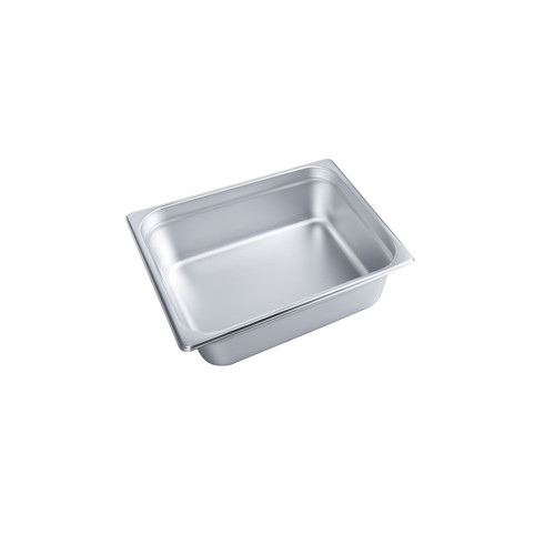 CAC China STPH-S25-4 Half Size 4" Deep 25 Ga. Stainless Steel Standard Solid Steam Pan (24 Each Per Case)