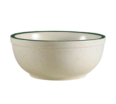 CAC China CES-15 5" Dia. 12.5 Oz. Ceramic Round Emerald Nappie (3 Dozen Per Case)