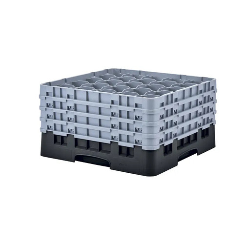 Cambro 25S900110 Camrack Glass Rack With (4) Soft Gray Extenders - 2 Cases
