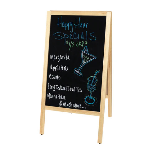 Winco MBAF-1 Sidewalk Marker Board Wood 2"W - 1 Set (1 Set)