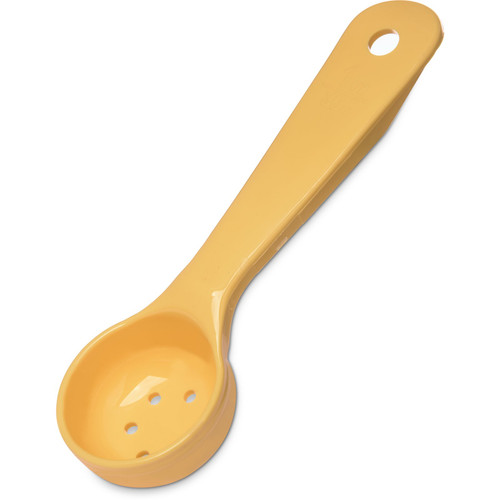 Carlisle 492304 1 Oz. Yellow Perforated Measure Miser Portion Spoon