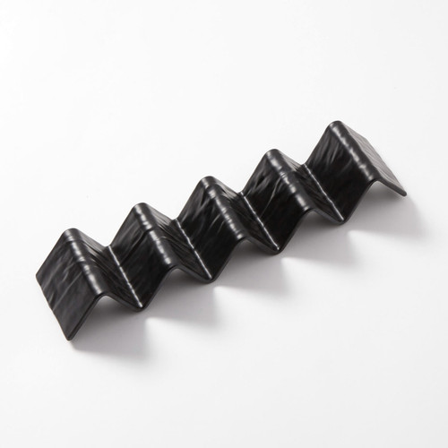 American Metalcraft THMB5 13.25" L x 3" W x 2" H Melamine Taco Holder