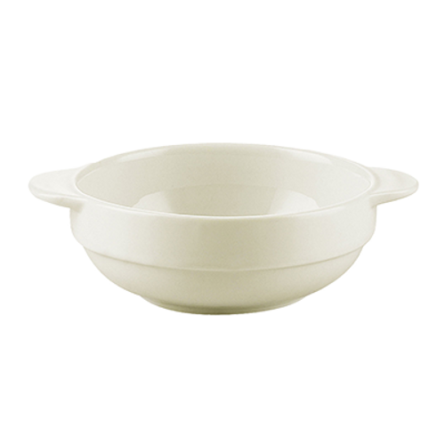 CAC China REC-58 8 Oz. American White Ceramic Round REC Soup Bowl (3 Dozen Per Case)