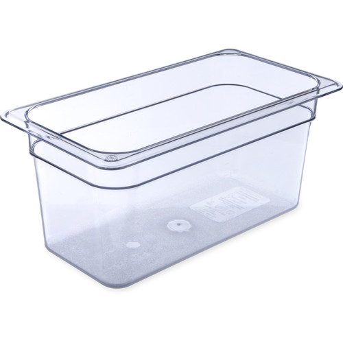 Carlisle 3066207 5.7 Qt. 1/3 Size PolyCarbonate Clear Storplus Food Pan